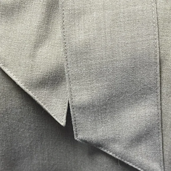 Calvin Klein Tan Woven Pleaded Front Tie Sleeveless Dress Size 4 - Picture 8 of 10